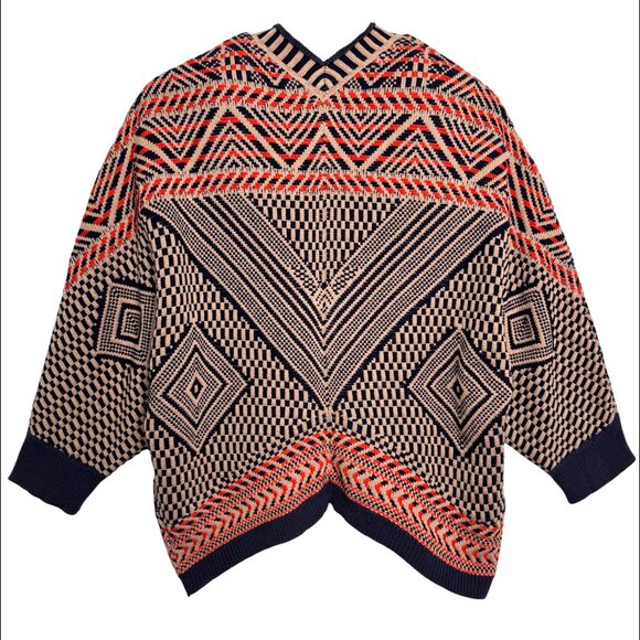 ANTHROPOLOGIE MOTH RARE WOVEN TEXTILE CARDIGAN SWEATER BOHO COTTAGE CORE INDIE M - Picture 2 of 7